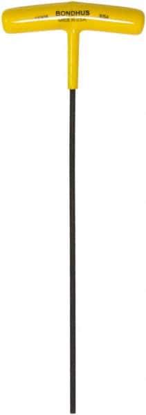 Bondhus - 9/64" Hex, T-Handle Cushion Grip, Hex Key - 9" OAL, Protanium High Torque Steel, Inch System of Measurement - Eagle Tool & Supply
