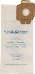 PRO-SOURCE - Meltblown Polypropylene & Paper Vacuum Bag - For Karcher/Tornado Models: CV30/1 & CV38/1 & CV48/2 Upright & NSS Pacer Models 112 - 115UE - Eagle Tool & Supply