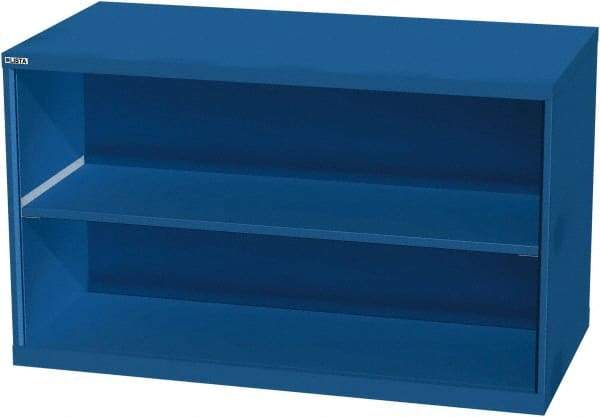 LISTA - 2 Shelf, 33-1/2" High x 56" Wide Bookcase - 28-1/2" Deep, Steel, Blue - Eagle Tool & Supply