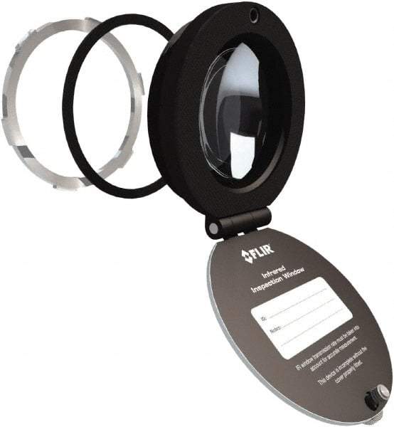 FLIR - 50mm (1.97\x94) Diam, Infrared Viewing Window - 1,590mm (2.46") View Area, 25.5mm (1") Thickness, Use with Thermal Imagers - Eagle Tool & Supply