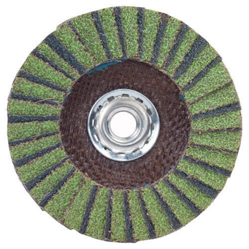 ‎6″ × 1/4″ × 5/8″-11 Neon R766 Flap Disc Type 27 Flat 80 Grit - Eagle Tool & Supply