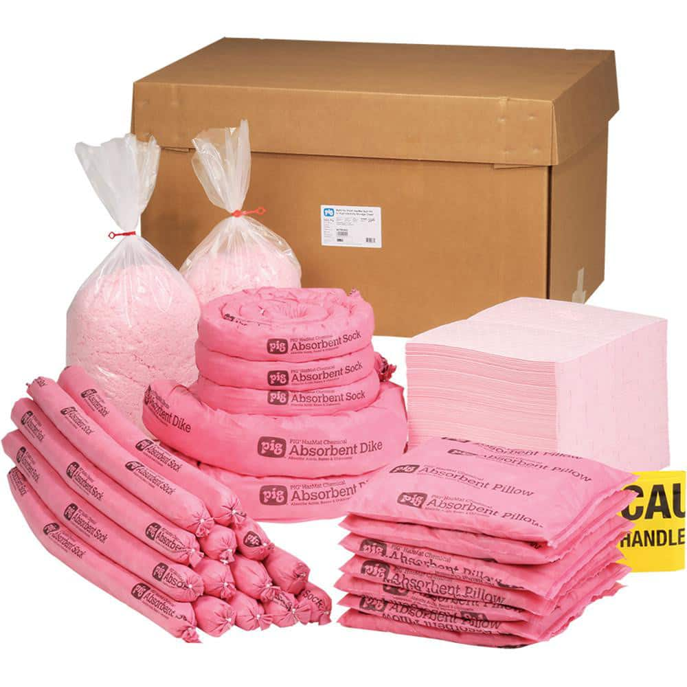 Spill Kits; Kit Type: Chemical & Hazardous Material Spill Kit; Container Type: None; Absorption Capacity: 74 gal; Capacity per Kit (Gal.): 74 gal