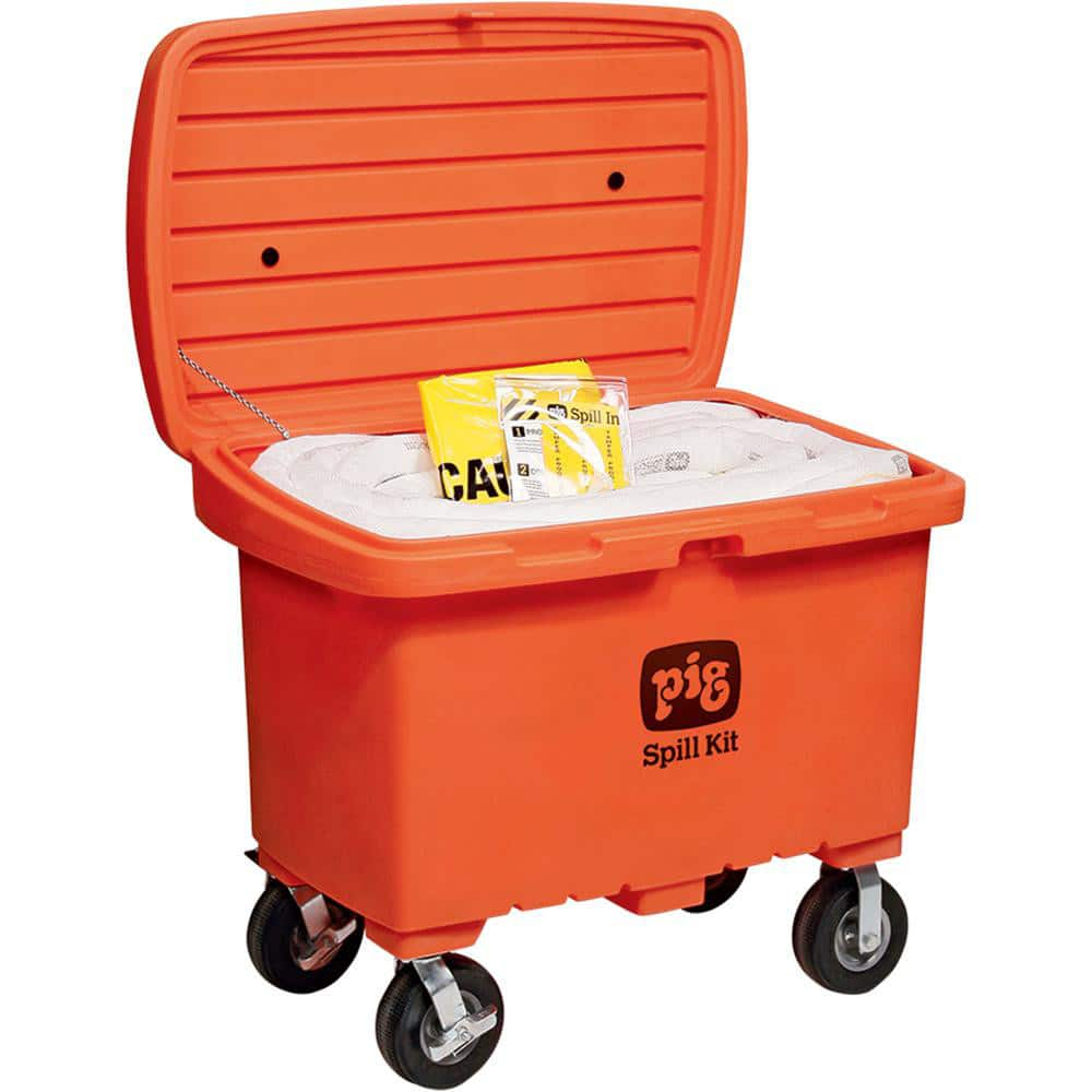 Spill Kits; Kit Type: Oil Based Liquids Spill Kit; Container Type: Chest; Absorption Capacity: 74 gal; Color: Orange; Portable: Yes; Capacity per Kit (Gal.): 74 gal