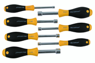 7 Piece - 3/16 - 1/2 - SoftFinish® Cushion Grip Nut Driver Hollow Shaft Set - Eagle Tool & Supply
