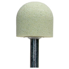 1″ × 1″ 1/4″ Spindle Quantum Mounted Point A21 80 Grit Ceramic Alumina - Eagle Tool & Supply