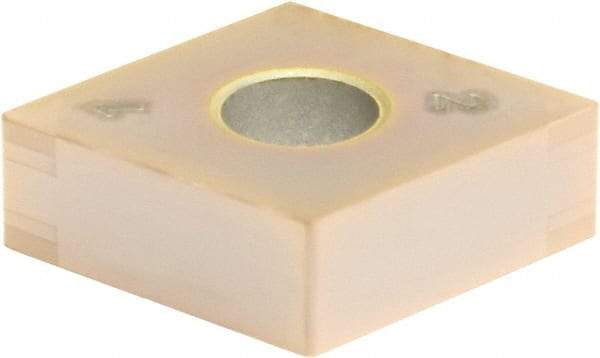 Sumitomo - 4NC-CNGA431 Grade BNC160 PCBN Turning Insert - TiN Finish, 80° Diamond, 1/2" Inscr Circle, 3/16" Thick, 1/64" Corner Radius - Eagle Tool & Supply