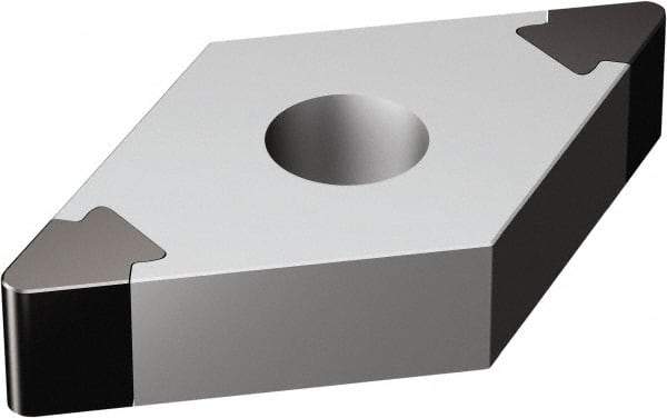 Sandvik Coromant - DNGA432 Grade 7025 CBN Turning Insert - Uncoated, 55° Diamond, 1/2" Inscr Circle, 3/16" Thick, 1/32" Corner Radius - Eagle Tool & Supply