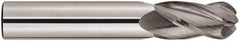 Niagara Cutter - 5/16" Diam, 1-1/2" LOC, 4 Flute Solid Carbide Ball End Mill - TiAlN Finish, Single End, 6" OAL, 5/16" Shank Diam, Spiral Flute - Eagle Tool & Supply
