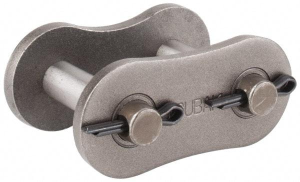 U.S. Tsubaki - 1-3/4" Pitch, ANSI 140, Cottered Roller Chain Connecting Link - For Use with Single Strand Chain - Eagle Tool & Supply