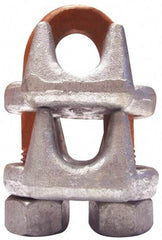 CM - 1/2" Piggyback Wedge Socket Clip - 1/2 - 13, 1.19" Between Centers, Galvanized - Eagle Tool & Supply