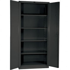 Locking Storage Cabinet: 60″ Wide, 24″ Deep, 78″ High 4 Shelf