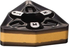 Iscar - WNMG433 TNM Grade IC8250 Carbide Turning Insert - TiCN/Al2O3/TiN Finish, 80° Trigon, 1/2" Inscr Circle, 3/16" Thick, 3/64" Corner Radius - Eagle Tool & Supply