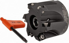 Kennametal - 2" Cut Diam, 0.059" Max Depth, 3/4" Arbor Hole, 6 Inserts, XD 09 Insert Style, Indexable Copy Face Mill - C7792VXD09-A2.00Z06R Cutter Style, 1.574" High, Through Coolant, Series 7792 - Eagle Tool & Supply