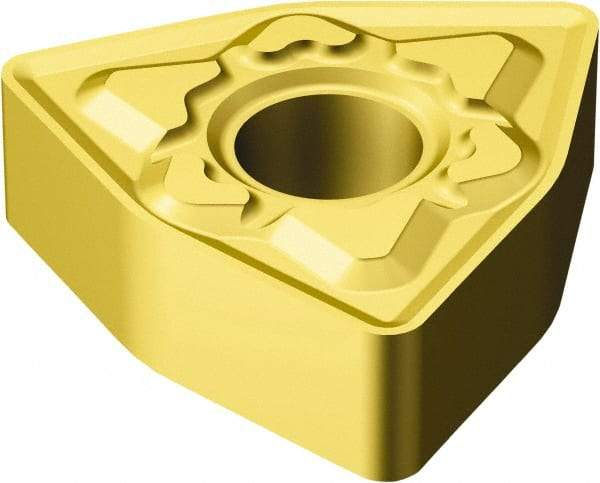 Sandvik Coromant - WNMG432 KM Grade 3005 Carbide Turning Insert - 80° Trigon, 1/2" Inscr Circle, 3/16" Thick, 1/32" Corner Radius - Eagle Tool & Supply