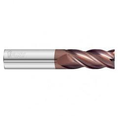 3/8 Dia. x 3 Overall Length 4-Flute .010 C/R Solid Carbide SE End Mill-Round Shank-Center Cut-FC20 - Eagle Tool & Supply