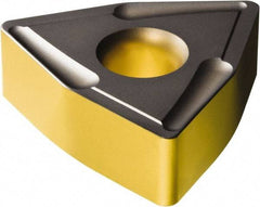Sandvik Coromant - WNMT1509 PM Grade 4325 Carbide Turning Insert - TiCN/AI2O3/TiN Finish, 80° Trigon, 22.23mm Inscr Circle, 3/8" Thick, 11mm Corner Radius - Eagle Tool & Supply