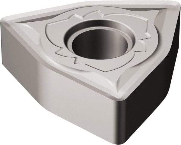 Sandvik Coromant - WNMG433 SMR Grade H13A Carbide Turning Insert - 80° Trigon, 1/2" Inscr Circle, 3/16" Thick, 3/64" Corner Radius - Eagle Tool & Supply