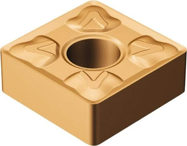Sandvik Coromant - SNMG433 XM Grade GC15 Carbide Turning Insert - 90° Square, 1/2" Inscr Circle, 3/16" Thick, 3/64" Corner Radius - Eagle Tool & Supply