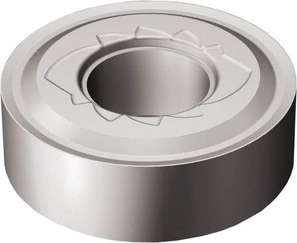 Sandvik Coromant - RNMG64 SM Grade H13A Carbide Turning Insert - Uncoated, Round, 3/4" Inscr Circle, 1/4" Thick, 9.525mm Corner Radius - Eagle Tool & Supply