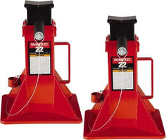 Sunex Tools - 22 Ton Load Capacity Ratcheting Jack Stand - 11-13/16 to 19-3/4" High, 10" Base Width, 2-5/16" Saddle Length x 3-1/2" Saddle Width - Eagle Tool & Supply