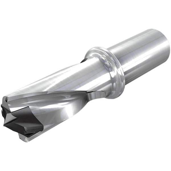Iscar - 38 to 38.9mm Diam, 1.5xD, 57mm Max Drill Depth, 32mm Shank Diam, 160.8mm OAL, Replaceable Tip Drill - HFP-IQ Insert, 38 Seat Size, DFN Toolholder, Series ChamIOdrill - Eagle Tool & Supply