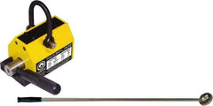Mag-Mate - 250 Lb Load Capacity, Magnetic Lifter - 6-5/8" High x 2-5/8" Wide, 2" Head/Holder Diam, 2 Poles, For Use with Flat & Round Ferrous Metal - Eagle Tool & Supply