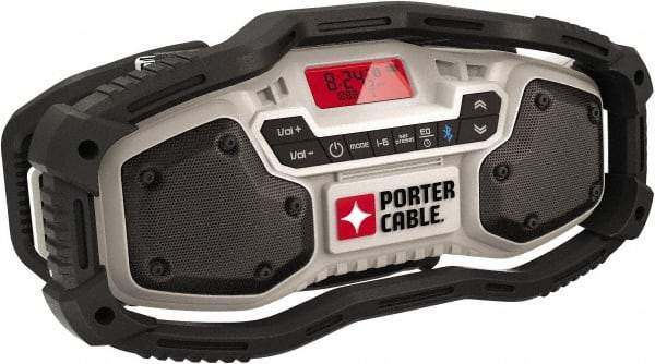 Porter-Cable - LED Worksite Radio - Powered by 120V AC 12V, 20V Max Batteries - Eagle Tool & Supply