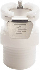 Parker - 1/8" Nominal Flow, 1/4 Thread, NPT Nonvalved Coupling Body - 120 Max psi, -40 to 180°F, Acetal Copolymer/Stainless Steel Coupling, Nitrile O-Ring - Eagle Tool & Supply