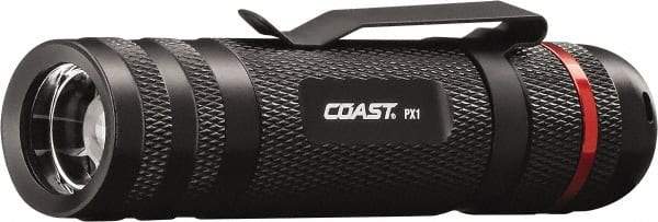 Coast Cutlery - White LED Bulb, 315 Lumens, Industrial/Tactical Flashlight - Black Aluminum Body, 3 AAA Batteries Included - Eagle Tool & Supply