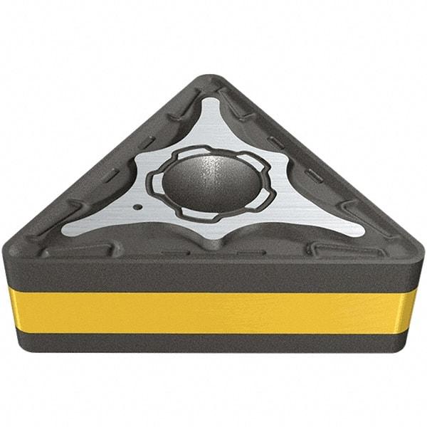 Iscar - TNMG331 M3M Grade IC807 Carbide Turning Insert - TiAlN/TiN Finish, 60° Triangle, 9.52mm Inscr Circle, 4.76mm Thick, 0.4mm Corner Radius - Eagle Tool & Supply