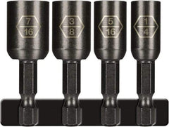 Montana - 4 Piece, Magnetic Nutsetter - 1/4" Drive - Eagle Tool & Supply