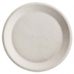 Chinet - Savaday Molded Fiber Plates, 10", Round, 500/Carton - Eagle Tool & Supply