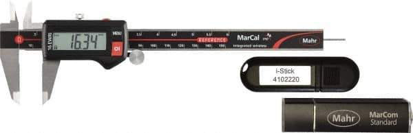 Mahr Federal - 0 to 150mm Range, 0.01mm Resolution, IP67 Electronic Caliper - Stainless Steel with 40mm Jaws, SPC Output - Eagle Tool & Supply