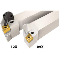 Iscar - PCLN, Left Hand Cut, 25mm Shank Height x 25mm Shank Width, Negative Rake Indexable Turning Toolholder - 150mm OAL, CNMX Insert Compatibility, Series Isoturn - Eagle Tool & Supply