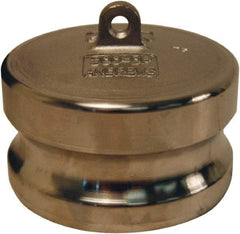 Dixon Valve & Coupling - 3" Stainless Steel Cam & Groove Suction & Discharge Hose Dust Plug For Use with Couplers - Part DP, 125 Max psi - Eagle Tool & Supply