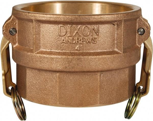 Dixon Valve & Coupling - 3" Brass Cam & Groove Suction & Discharge Hose Female Coupler Female NPT Thread - Part D, 3" Thread, 125 Max psi - Eagle Tool & Supply