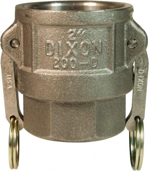 Dixon Valve & Coupling - 3" Malleable Iron Cam & Groove Suction & Discharge Hose Female Coupler Female NPT Thread - Part D, 3" Thread, 125 Max psi - Eagle Tool & Supply