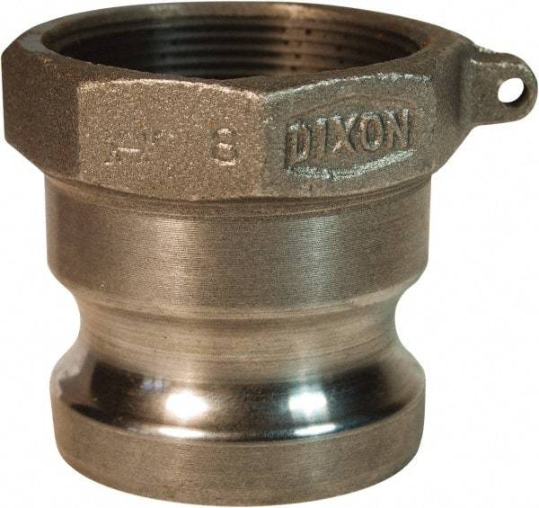 Dixon Valve & Coupling - 3" Malleable Iron Cam & Groove Suction & Discharge Hose Male Adapter Female NPT Thread - Part A, 3" Thread, 125 Max psi - Eagle Tool & Supply