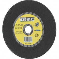 Tru-Maxx - 3" 36 Grit Aluminum Oxide Cutoff Wheel - 1/16" Thick, 3/8" Arbor, Use with Die Grinders - Eagle Tool & Supply