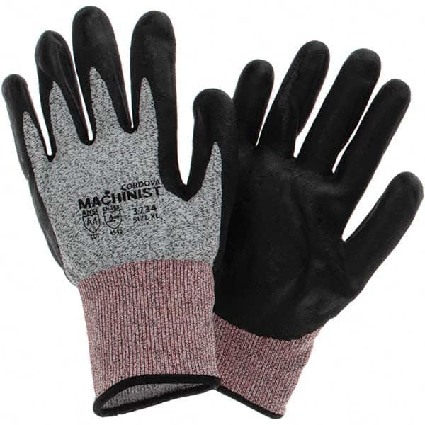 Cordova - Size XL (10), ANSI Cut Lvl A4, ANSI Puncture Lvl 4, ANSI Abrasion Lvl 3, Foam Nitrile Coated Cut & Puncture Resistant Gloves - Eagle Tool & Supply