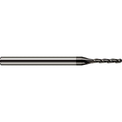 Harvey Tool - 3/16" Diam, 1-1/8" LOC, 4 Flute Solid Carbide Ball End Mill