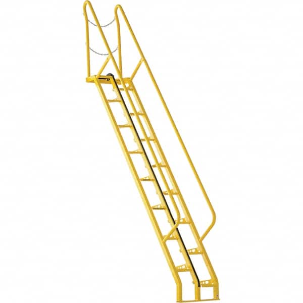 Vestil - 162-3/8" High 350 Lb Capacity 16 Step Alternating Tread Stair - Eagle Tool & Supply