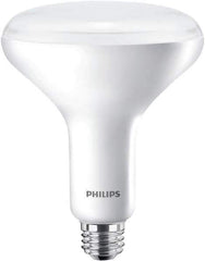 Philips - 9 Watt LED Flood/Spot Medium Screw Lamp - 2,700°K Color Temp, 650 Lumens, 120 Volts, Dimmable, Shatter Resistant, BR30, 25,000 hr Avg Life - Eagle Tool & Supply