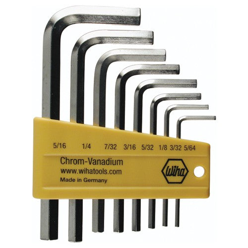 8PC SET IN HEX L-KEY SHORT ARM NICK - Eagle Tool & Supply