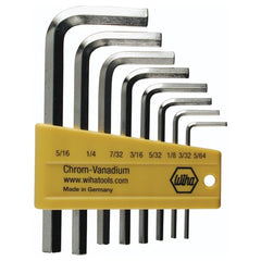 8PC SET IN HEX L-KEY SHORT ARM NICK - Eagle Tool & Supply
