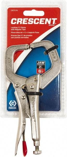 Crescent - 6" OAL C-Clamp Locking Pliers - Eagle Tool & Supply