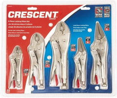 Crescent - 5 Piece Locking Plier Set - Eagle Tool & Supply