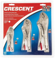 Crescent - 3 Piece Locking Plier Set - Eagle Tool & Supply