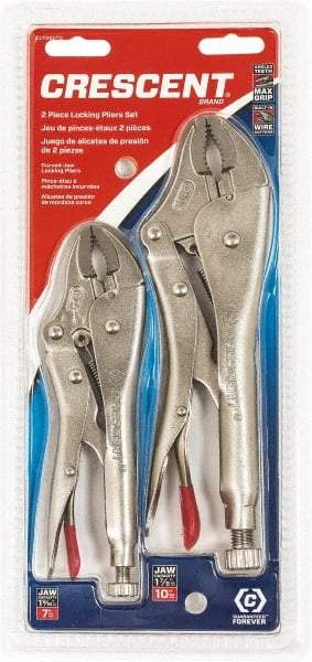 Crescent - 2 Piece Locking Plier Set - Eagle Tool & Supply