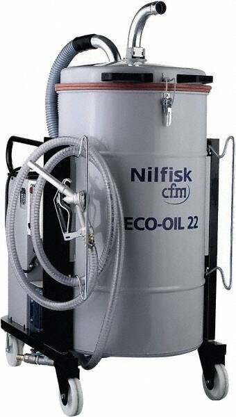 Nilfisk - 48 Gal, Painted Steel Tank, Wet, Machine Shop Vacuum Cleaner - 11.4 Amps - Eagle Tool & Supply